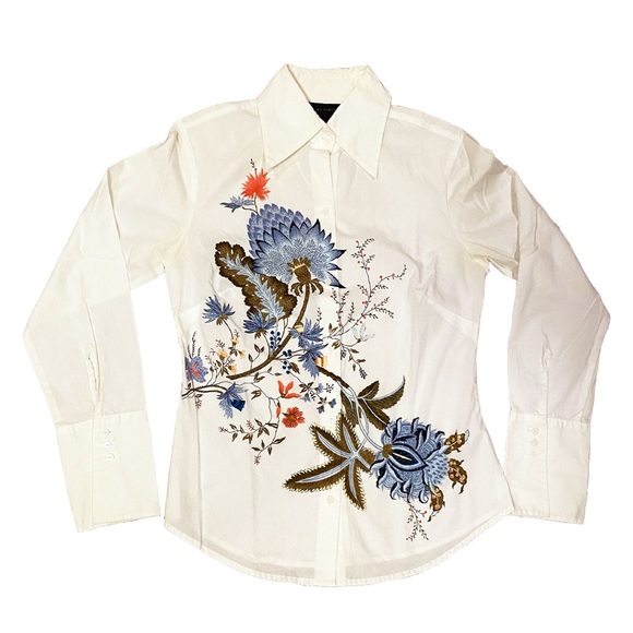 The Limited Women’s Asian Print Design Dress Shirt
